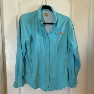 Preowned Colombian long sleeved blouse very pretty great for camping hiking